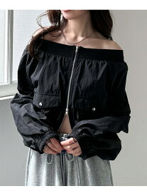 【SALE／70%OFF】オフショルブルゾン archives アルシーヴ ジャケット・アウター テーラードジャケット・ブレザー ホワイト ベージュ ブラック【RBA_E】[Rakuten Fashion]