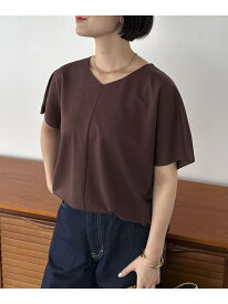 【SALE／40%OFF】【マルチ機能】とろみVネックカットソートップス DOUX ARCHIVES ドゥアルシーヴ トップス カットソー・Tシャツ ブラウン【RBA_E】【送料無料】[Rakuten Fashion]