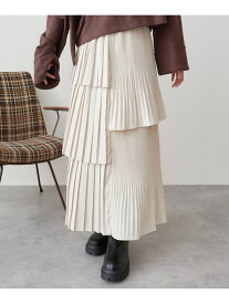 プリーツティアードスカート/ archives アルシーヴ スカート ロング・マキシスカート ホワイト ブラック【送料無料】[Rakuten Fashion]