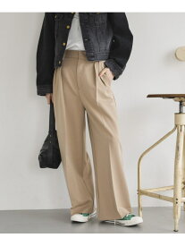 【SALE／60%OFF】2タックワイドパンツ DOUX ARCHIVES ドゥアルシーヴ パンツ その他のパンツ イエロー ネイビー ベージュ【RBA_E】【送料無料】[Rakuten Fashion]