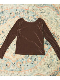 シアーベロアカットTOPS archives アルシーヴ トップス カットソー・Tシャツ ブラウン ホワイト ネイビー[Rakuten Fashion]