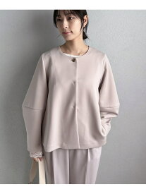 【SALE／40%OFF】ダンボールノーカラージャケット DOUX ARCHIVES ドゥアルシーヴ ジャケット・アウター ノーカラージャケット ネイビー【RBA_E】【送料無料】[Rakuten Fashion]