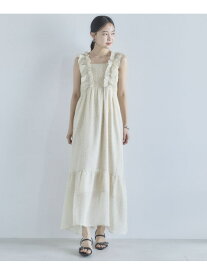 【SALE／50%OFF】花柄フリルシャーリングノースリワンピース archives アルシーヴ ワンピース・ドレス ワンピース ブラック【RBA_E】【送料無料】[Rakuten Fashion]