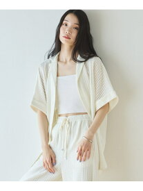 【SALE／40%OFF】メッシュレースオーバーシャツ DOUX ARCHIVES ドゥアルシーヴ トップス シャツ・ブラウス ブラック ホワイト【RBA_E】【送料無料】[Rakuten Fashion]