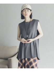 【SALE／60%OFF】タックデザインノースリプルオーバー DOUX ARCHIVES ドゥアルシーヴ トップス ノースリーブ・タンクトップ ホワイト ブラウン【RBA_E】[Rakuten Fashion]