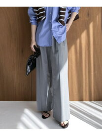 【SALE／60%OFF】2タックワイドパンツ DOUX ARCHIVES ドゥアルシーヴ パンツ その他のパンツ グレー ブラック【RBA_E】【送料無料】[Rakuten Fashion]