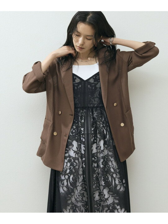 楽天市場】【SALE／40%OFF】メッシュテーラードダブルジャケット/ DOUX 