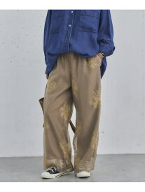 【SALE／60%OFF】刺繍シアードロストパンツ DOUX ARCHIVES ドゥアルシーヴ パンツ その他のパンツ ブラック ベージュ【RBA_E】【送料無料】[Rakuten Fashion]