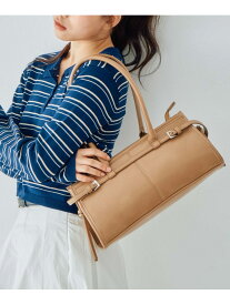【SALE／50%OFF】合皮横長バッグ archives アルシーヴ バッグ その他のバッグ ブラック ベージュ【RBA_E】[Rakuten Fashion]