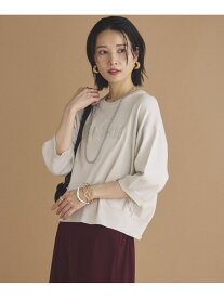 【SALE／60%OFF】PEINTREロゴニット DOUX ARCHIVES ドゥアルシーヴ トップス ニット グレー レッド【RBA_E】[Rakuten Fashion]