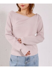 【SALE／70%OFF】タックドレープニットプルオーバー archives アルシーヴ トップス ニット グレー ブラック ホワイト ピンク【RBA_E】[Rakuten Fashion]