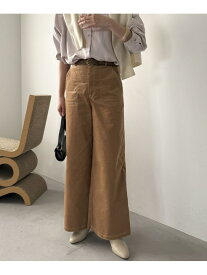 【SALE／60%OFF】別珍デニムベイカーパンツ DOUX ARCHIVES ドゥアルシーヴ パンツ ジーンズ・デニムパンツ ブラウン ネイビー【RBA_E】【送料無料】[Rakuten Fashion]