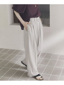 【SALE／40%OFF】ワイドウエストギャザーパンツ DOUX ARCHIVES ドゥアルシーヴ パンツ その他のパンツ ベージュ ピンク グレー【RBA_E】【送料無料】[Rakuten Fashion]