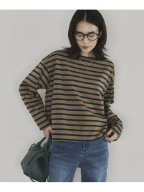 バスクボーダーロンTee DOUX ARCHIVES ドゥアルシーヴ トップス カットソー・Tシャツ ネイビー ワインレッド【送料無料】[Rakuten Fashion]