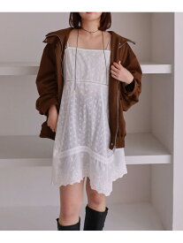 【SALE／50%OFF】イレヘムスカラップミニキャミワンピース archives アルシーヴ ワンピース・ドレス ワンピース ホワイト ブラック【RBA_E】[Rakuten Fashion]