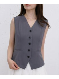 【SALE／50%OFF】【ONかわ】ウォッシャブル麻調ベスト archives アルシーヴ ジャケット・アウター テーラードジャケット・ブレザー ベージュ グレー ブラウン【RBA_E】[Rakuten Fashion]
