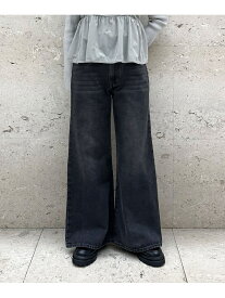 ストレートフレアデニム archives アルシーヴ パンツ ジーンズ・デニムパンツ ブラック【送料無料】[Rakuten Fashion]