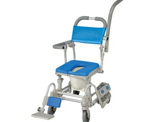 シャワーキャリー 入浴 車椅子 シャトレチェアLU II SAL U型バケツ付 STR6224 ウチヱ │ 介護用品 高齢者 お年寄り 老人 シニア 病院 老人ホーム デイサービス 福祉施設 介護施設 入所 入院
