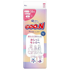 グ〜ンおしっこモレ0へ BIGサイズ 38枚×4袋入り 21001922 大王製紙 │ グーン ベビー用品 おむつ 子供 こども 股モレ 背中モレ おしっこモレ 紙おむつ 日用品 消耗品 ケース販売 まとめ買い