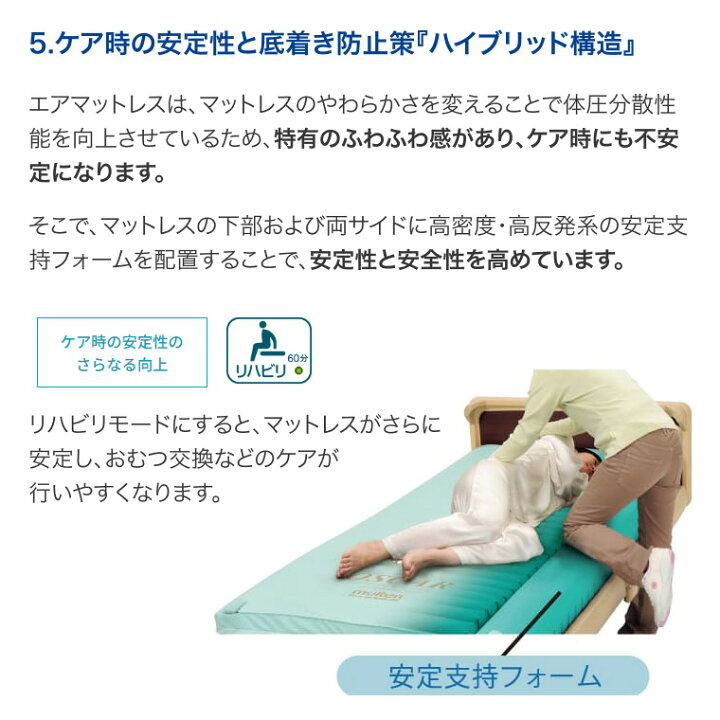 楽天市場】モルテン マットレス シングル 介護 体圧分散型エア 