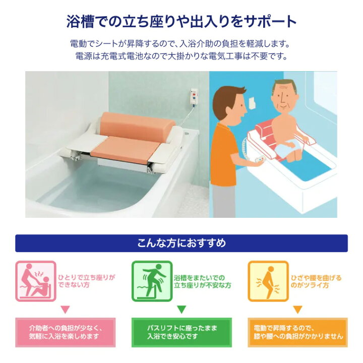 楽天市場】TOTO バスリフト 標準シート仕様 EWB101RS TOTO | 電動 昇降 