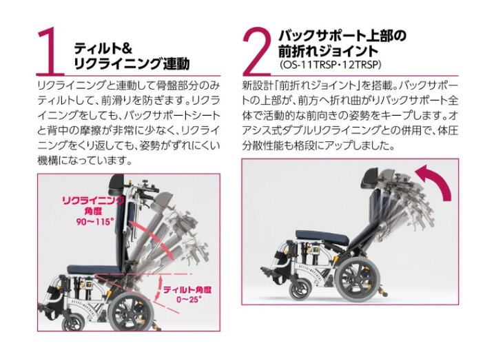楽天市場】松永製作所 オアシスポジティブ ティルト&リクライニング 
