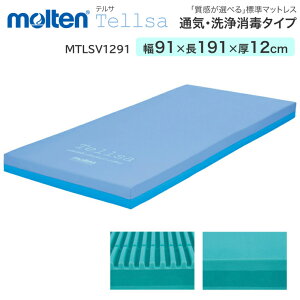 モルテン マットレス シングル テルサ 通気・洗浄消毒タイプ レギュラー 幅91×長さ191×厚さ12cm MTLSV1291 │ 介護用品 介護ベッド 電動ベッド 床ずれ 防止 褥瘡 予防 除圧 自動体位変換機能 高齢