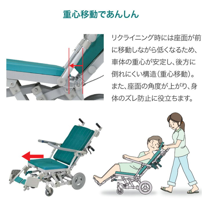 楽天市場】シャワーキャリー 入浴用 車椅子 シャワーラクリク SAL U型 