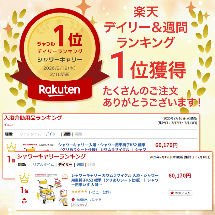 楽天市場】シャワーキャリー カワムラサイクル 入浴・シャワー用車椅子