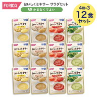 ホリカフーズ おいしくミキサー サラダセット 合計12個セット（4種×各3個入り） 野菜 バラエティセット …