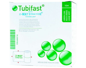 チュビファースト(緑) 10m 550002 アレルギーヘルスケア │ アトピー 包帯 子ども用 成人用