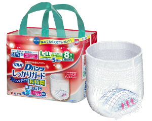 【まとめ買い】サルバDパンツ しっかりガード長時間 L〜LLサイズ 8枚×6袋 35496 白十字 │ 大人用紙おむつ 紙オムツ パンツタイプ 介護用品 ケース販売 消耗品 高齢者 お年寄り 失禁対策 おも