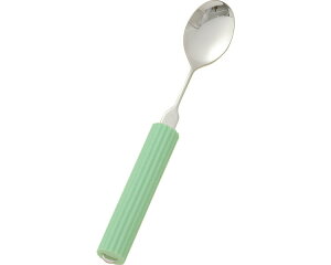 オールステンレスハンドル・シリコンスポンジ付 N-4/SS-18 スプーン小 フセ企画 │ 介護 食器 スプーン 食事 援助 サポート 介護用品 食事サポート