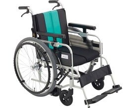 車椅子 とまっティシリーズ アルミ自走車いす MBY-41B ミキ │ アルミ製 自走用 自走式 車イス 折りたたみ 介護用品 福祉用具