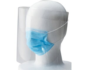 フェイスシールド 簡易フェイスシールド(くもり止めタイプ) 20枚入 HM301 LIHITLAB(リヒトラブ) │ 感染対策 フェイスシールド 曇り止め 透明 フェースシールド 保護シールド 医療 介護 施