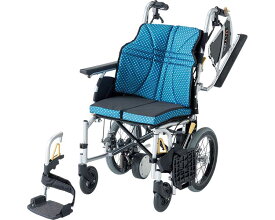日進医療器 介助用電動アシスト車いす 軽e（かるいー） 軽eウルトラ NAH-U2W エアリーMT 座幅40cm │ ウルトラシリーズ 多機能型介助用 介助式 軽量 多機能 車いす 車椅子 車イス 福祉用具 介護 福祉 ノーパンクタイヤ ノーパンクエアリー 折りたたみ 介助ブレーキ付き