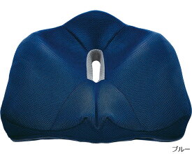 腰痛対策クッション ブルー 93452 コジット │ 腰 クッション 座布団 腰痛対策 低反発 クッション サポート 高齢者 介護 事務 デスクワーク 介護用品