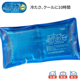雪枕 長時間タイプ（幅38×奥行17×厚さ4cm） 9656 ダンロップホームプロダクツ │ 氷枕 頭痛 発熱 寝苦しい 暑さ対策 アイス枕 ねんざ 風邪 介護用品 冷やす 高齢者 お年寄り シニア 老人 在宅介護 病院 施設 デイサービス 老人ホーム 便利グッズ アイディア用品