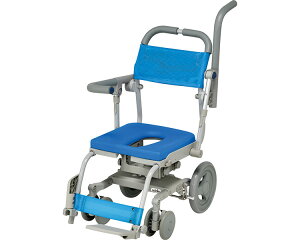 シャワーキャリー 入浴 車椅子 くるくるチェアD SAL O型シート KRU172SAL ウチヱ │ 介護用品 高齢者 お年寄り 老人 シニア 病院 老人ホーム デイサービス 福祉施設 介護施設 入所 入院