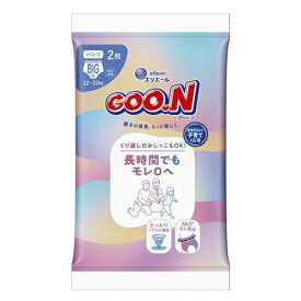 グ〜ン長時間でもモレ0へ パンツ BIG 2枚×36袋入り 21001955大王製紙 │ グーン ベビー用品 おむつ 子供 こども 股モレ 背中モレ おしっこモレ 紙おむつ 日用品 消耗品 ケース販売 まとめ買い
