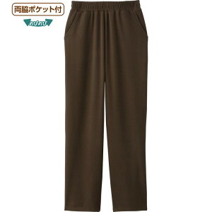 パンツ レディース おしゃれ 秋冬 総ゴムやわらかストレッチパンツ (股下60cm) 821930 M L ケアファッション │ ボトムス ズボン ずぼん 婦人 女性 ミセス シニア オシャレ着 総ゴム 履きやす