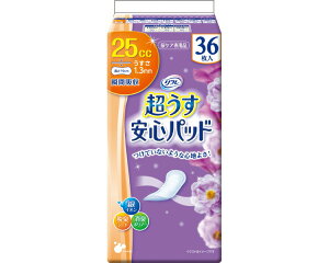 軽失禁パッド リフレ 超うす安心パッド 25cc 36枚 18401 リブドゥコーポレーション │ 尿取りパッド 超うす 薄型 尿ケア用品 抗菌 オムツ 大人用おむつ シニア 高齢者 介護用品