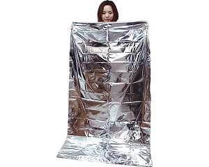 防災グッズ 寝袋 空気枕付 防災アルミ蒸着寝袋 (幅86×長さ180cm) BNB-180A 石崎資材 │ 災害対策 地震 防災 ねぶくろ 寝ぶくろ 介護 避難 緊急 もしも 備蓄 会社 企業 在宅 自宅 オフィス 自治体