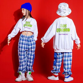 キッズダンス衣装 ヒップホップ HIPHOP 子供服 上下セットアップ 長袖 トップス パンツ 子供 男の子 女の子 ガールズ チア ジャズダンス ステージ衣装 原宿系 練習着 応援団 演出服 K-POP jazz サマーキャンプ 団体服