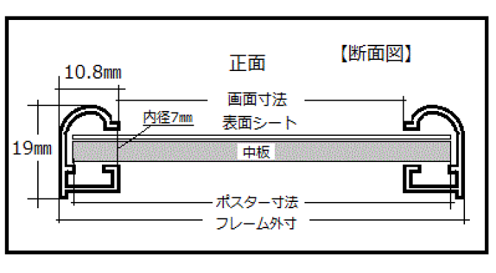 楽天市場】ポスターフレームHT711 B4サイズポスター用額縁