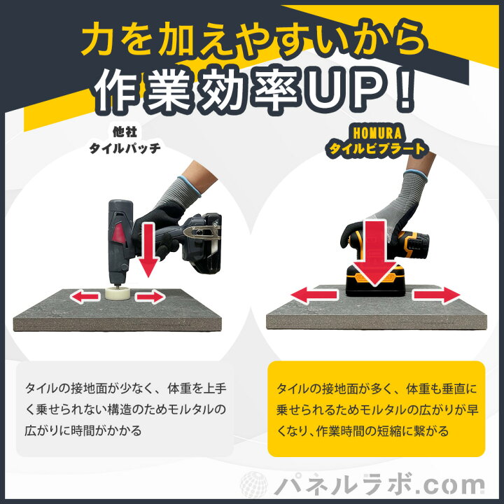 楽天市場】HOMURA 充電式タイルビブラート 振動 工具 コードレス 充電 