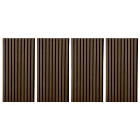 吸音ボード KANON 4枚入り 400×800×17mm 壁 寛穏(カノン) 吸音材 DIY 騒音対策 ウッド ウォール パネル 防音材 吸音 音漏れ対策 壁材 木製 ホテルライク ヘッドボード 子供の泣き声 演奏 ベージュ ブラウン おしゃれ 送料無料