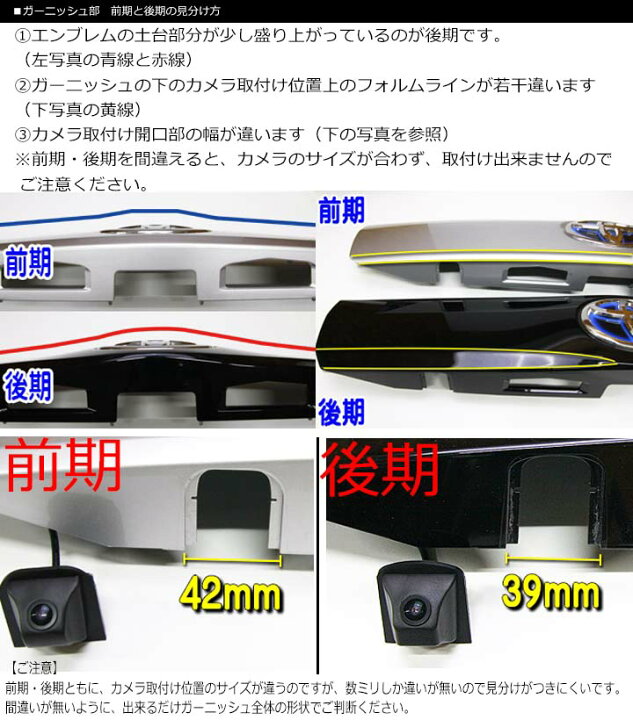 楽天市場】【プリウスα後期専用】トヨタ純正バックカメラ用に準備され 