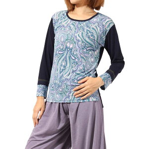 【10%OFFクーポン発行中】ヨガウェア トップス おしゃれ 長袖 体型カバー Tシャツ ヨガ ホットヨガ レディース ドルマン ロングスリーブ ロング丈 丈長 かわいい ゆったり チュニック フィッ