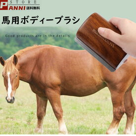 馬用 ブラシ ホースブラシ ボディーブラシ 乗馬 お手入れ ホースライディング 木製ハンドル 高級感 金属ヘッド 汗こき 送料無料